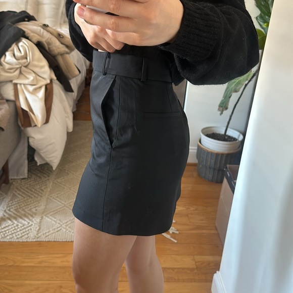 ZARA WOOL BLEND MINI SKIRT ZW COLLECTION XS BLACK 9479/301 MENSWEAR FALL WINTER - Picture 13 of 16